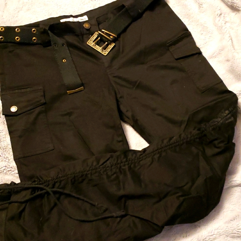 Black unique pants